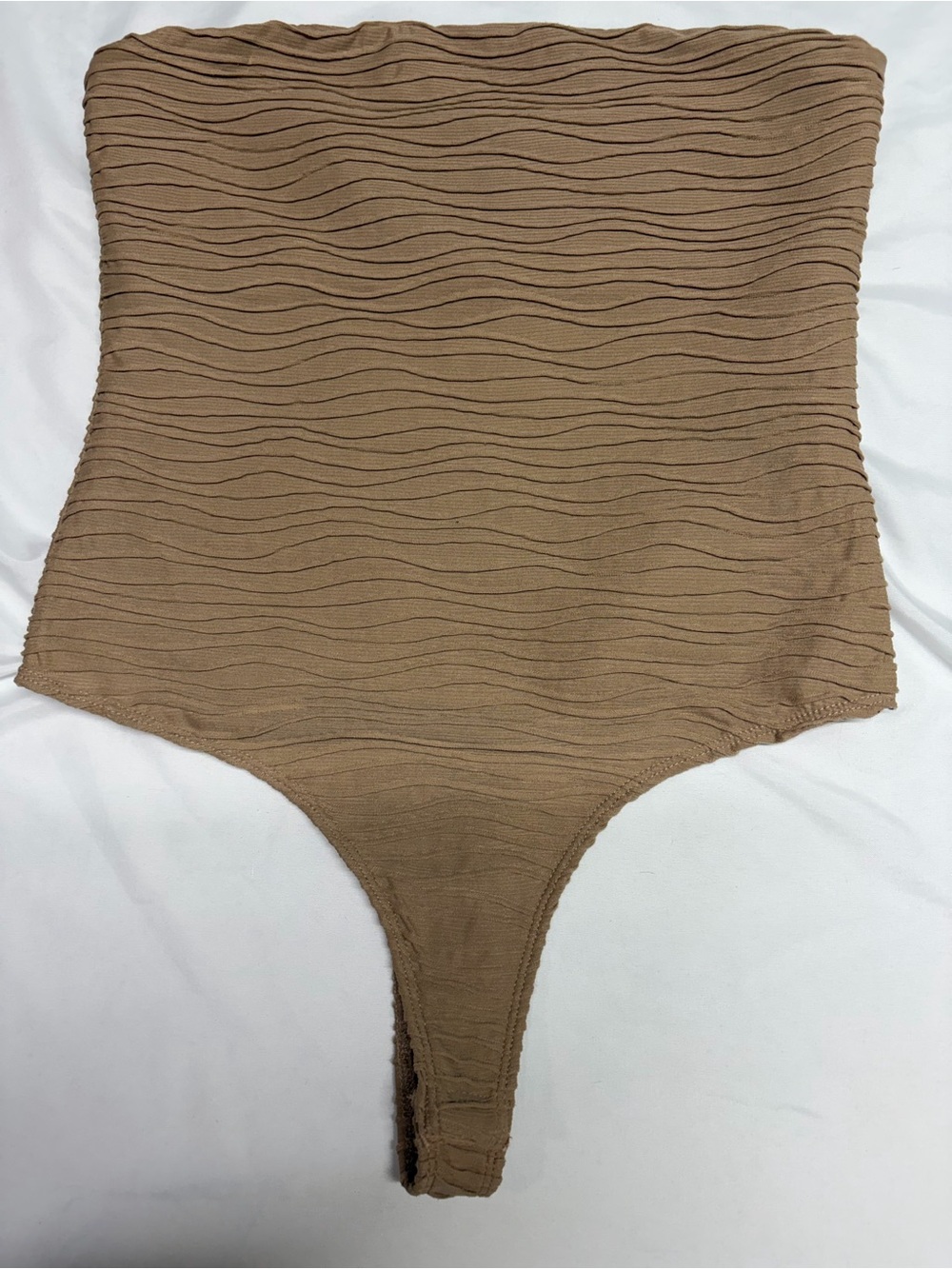 Princess Polly Brown Textured One-Piece Bodysuit